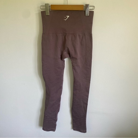 Gymshark High-Rise Energy Seamless Leggings in Dusty Lilac Purple • S Small - Picture 8 of 8